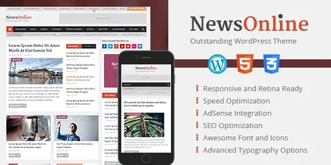 MyThemeShop NewsOnline WordPress Theme product artwork