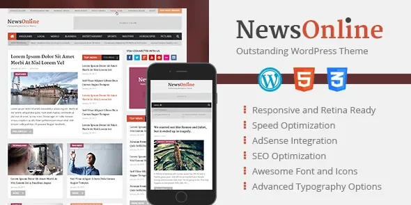 MyThemeShop NewsOnline WordPress Theme product artwork