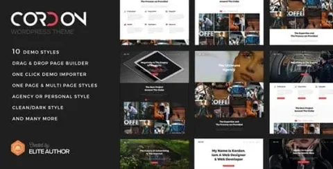 Cordon – Responsive One Page Theme product artwork