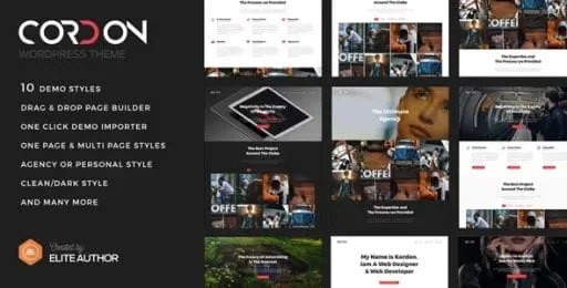 Cordon – Responsive One Page Theme product artwork