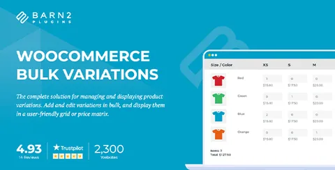 WooCommerce Bulk Variations product artwork
