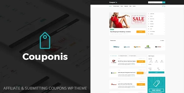 Couponis – Affiliate & Submitting Coupons WordPress Theme product artwork