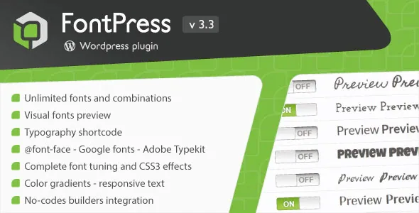 FontPress – WordPress Font Manager product artwork