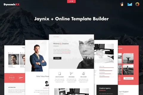 Jaynix – Responsive Corporate Portfolio Email product artwork