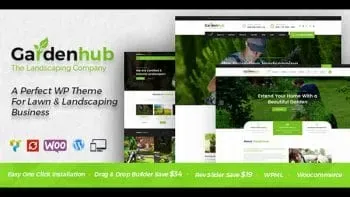 Garden HUB – Gardening, Lawn & Landscaping WordPress Theme product artwork