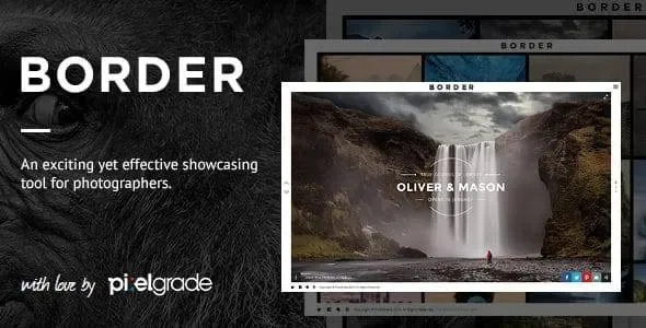 BORDER – A Delightful Photography WordPress Theme product artwork