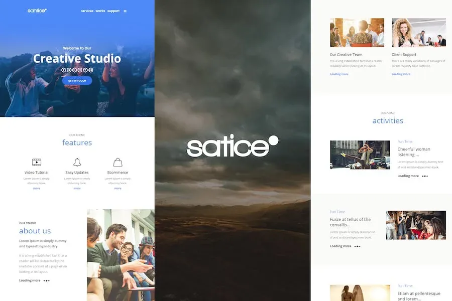 Santice Mail- Responsive E-mail Template product artwork