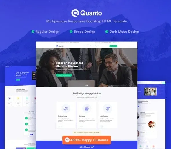 Quanto – Business Responsive WordPress Theme product artwork