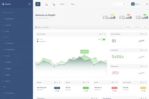 PlayKit – Web Application Kit & Dashboard product artwork