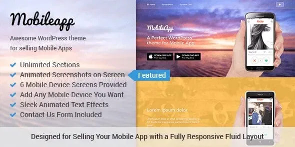 MyThemeShop Mobileapp WordPress Theme product artwork