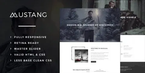 Mustang – Bold & Minimal WordPress Theme product artwork