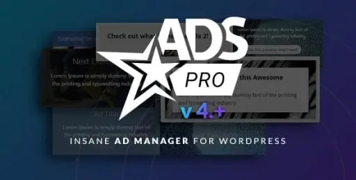 Ads Pro Plugin – Multi-Purpose WordPress Advertising Manager product artwork