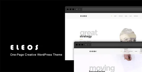 Eleos – One Page Creative WordPress Theme product artwork