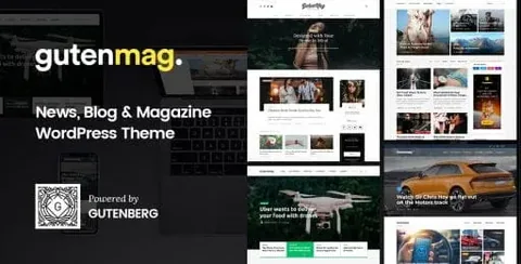 GutenMag – Gutenberg WordPress Theme for Magazine and Blog product artwork