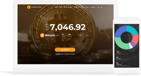 Cryptocurrency WordPress Theme product artwork