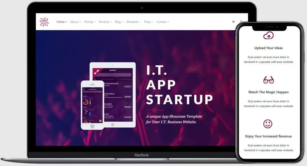IT WordPress Theme product artwork