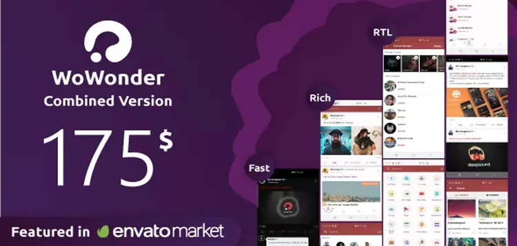 WoWonder – Combined Chat Timeline And News Feed Application For WoWonder product artwork