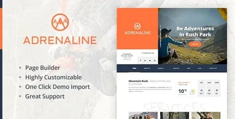 Adrenaline WordPress Theme product artwork