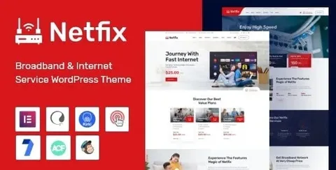 Netfix – Broadband & Internet Services Theme product artwork