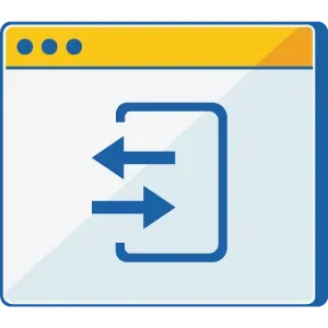 Login Logout Menu product artwork
