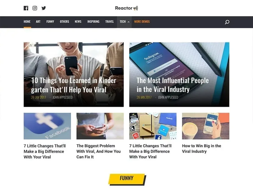 MyThemeShop Reactor WordPress Theme product artwork