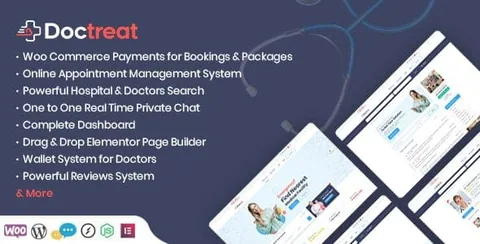 Doctreat – Doctors Directory WordPress Theme product artwork