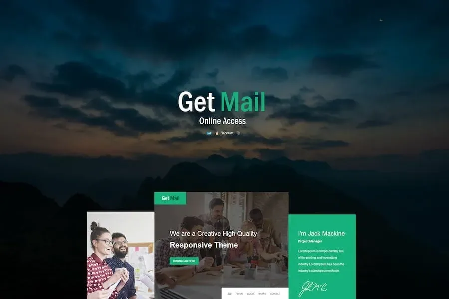 Get Mail – Responsive E-mail Template product artwork