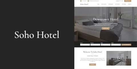 Soho Hotel Booking – Hotel WordPress Theme product artwork