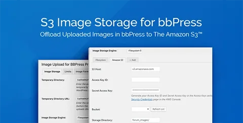 S3 Image Storage for bbPress product artwork