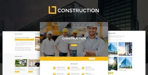 Construction – Business & Building Company WordPress Theme product artwork