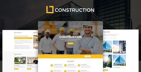 Construction – Business & Building Company WordPress Theme product artwork