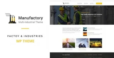 Manufactory Multi-Industrial WordPress Theme product artwork