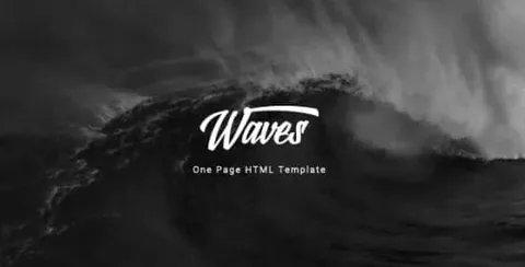 Waves – Fullscreen Video One-Page WordPress Theme product artwork