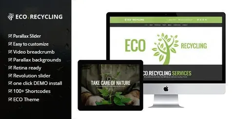 Eco Recycling – Ecology & Nature WordPress Theme product artwork