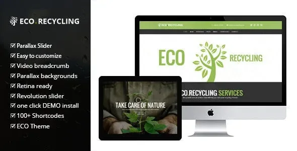 Eco Recycling – Ecology & Nature WordPress Theme product artwork
