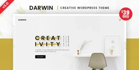 Darwin – Creative WordPress Theme product artwork