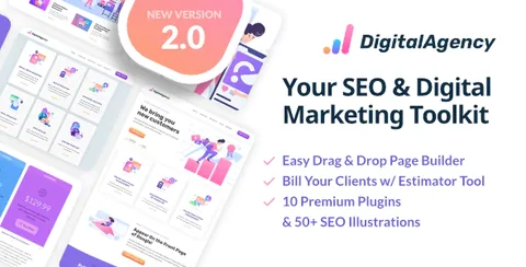 SEOWP – SEO & Digital Marketing WordPress Theme product artwork