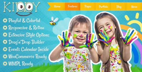 Kiddy – Children WordPress Theme product artwork