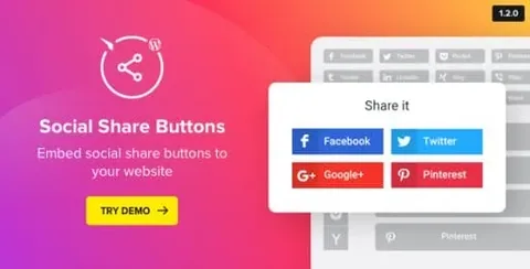 Social Media Share Buttons for WordPress product artwork
