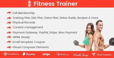 Fitness Trainer – Training Membership Plugin product artwork
