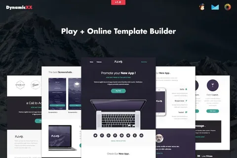 Play – Responsive APP Email Template product artwork