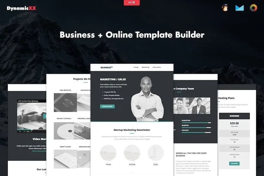Business – Responsive Corporate Email Template product artwork