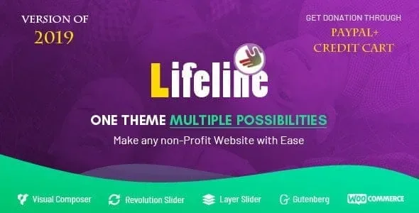 Lifeline – NGO Charity Fund Raising WordPress Theme product artwork