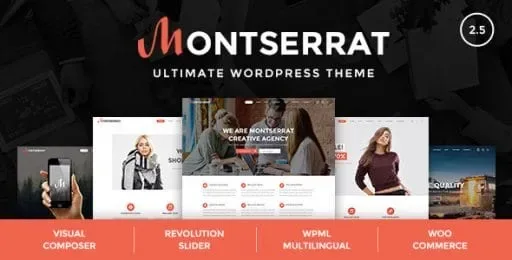 Montserrat – Multipurpose Modern WordPress Theme product artwork