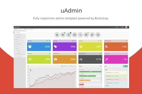 uAdmin – Bootstrap Admin Template product artwork