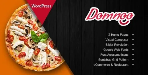 Domnoo – Pizza & Restaurant WordPress Theme product artwork