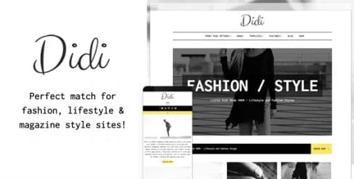 Didi – Fashion Blog WordPress Theme product artwork