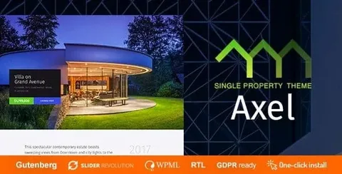 Axel – Single Property Real Estate Theme product artwork