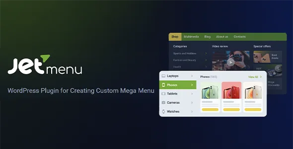 JetMenu – Mega Menu for Elementor Page Builder product artwork