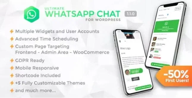 WhatsApp Chat WordPress product artwork